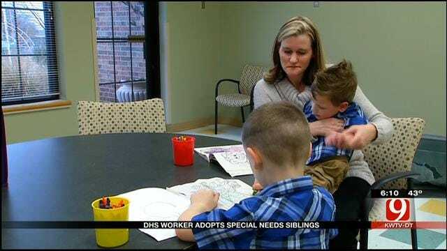 DHS Worker Adopts Special Needs Siblings