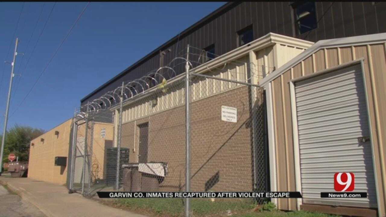 Garvin County Inmates Recaptured After Violent Escape