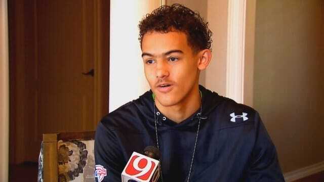 Norman North's Trae young Visits With Coach K
