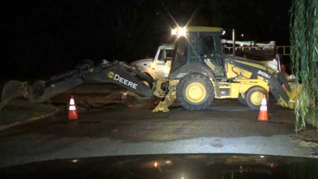 WEB EXTRA: Video From Scene Of Water Main Break On Olympia