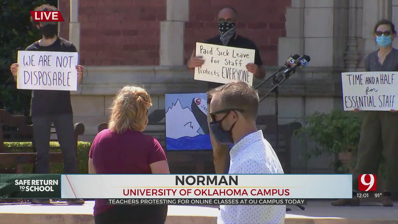 At OU, Some Faculty Protesting Against In-Person Classes