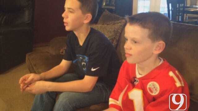 News 9's Steve Shaw Catches Up With Teen NFL Fan In Yukon