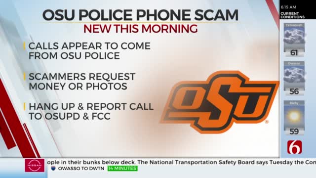 OSUPD Warns of 'Spoofing' Calls Requesting Nude Photos And Money