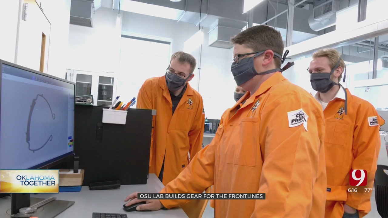 Oklahoma State University Students Putting In OT Producing PPE