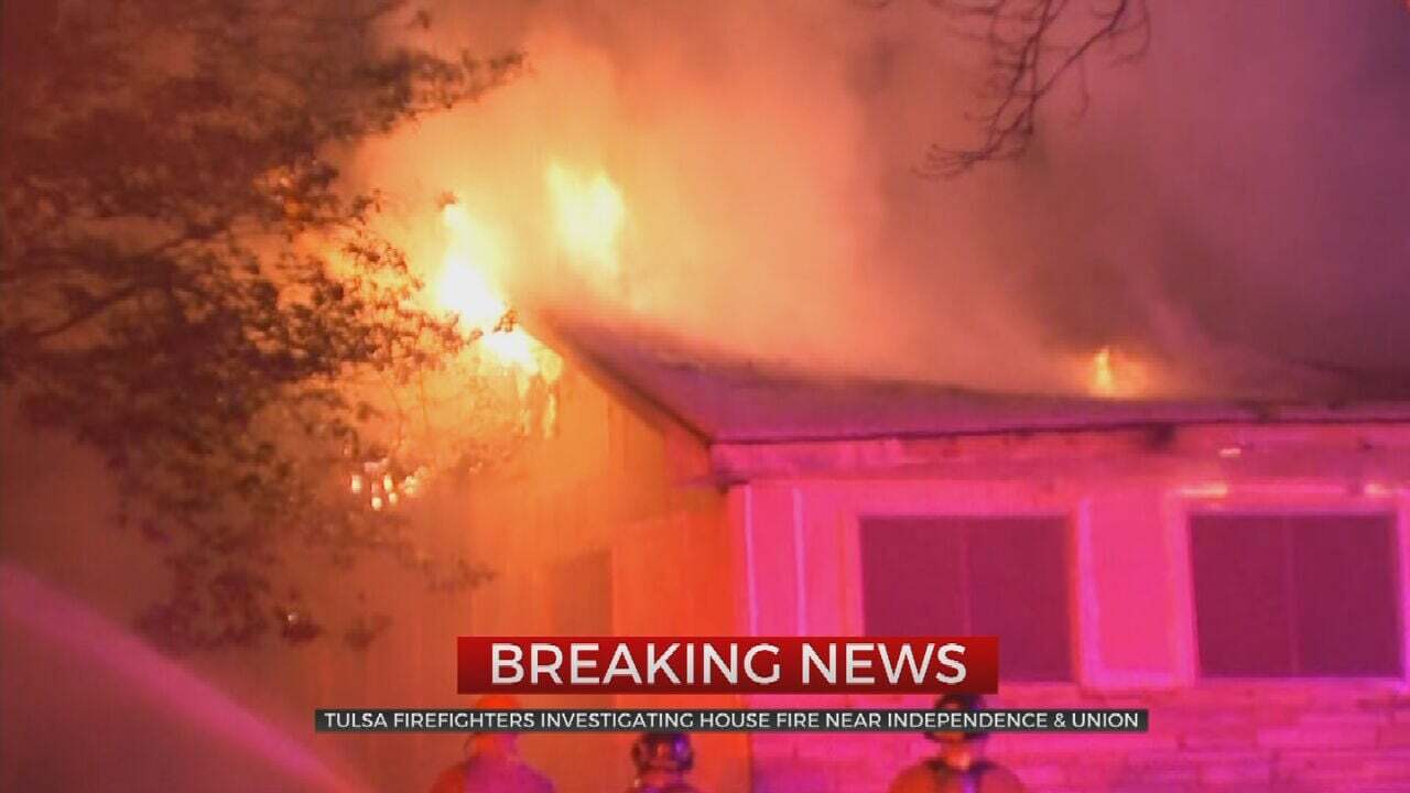 Tulsa Firefighters Respond To House Fire Near W Independence, N Union 