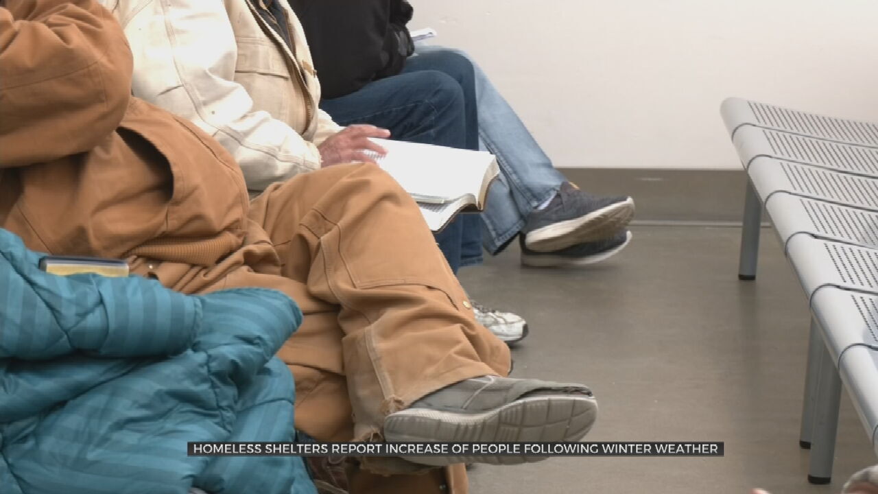 Tulsa's Homeless Shelters See Increase In People Seeking Help Following Winter Weather
