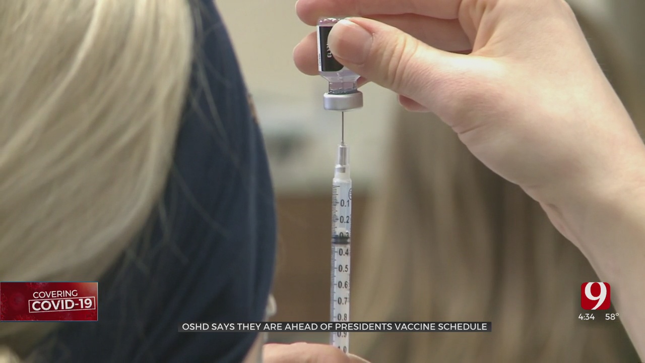 Oklahoma Is On Pace For All Adults To Be Eligible For COVID Vaccine Before May 1, OSDH Says