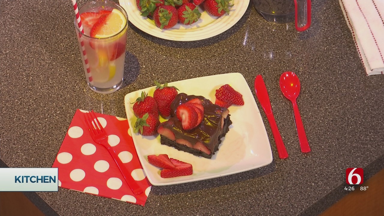 Cooking Corner: Chocolate Ganache Brownies With Strawberries