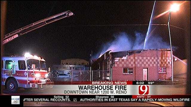 OKC Warehouse Fire Called Suspicious