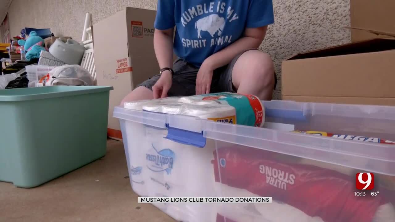 Mustang Lions Club Gathers Donations For Tornado Victims In Oklahoma