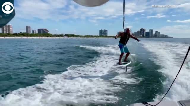 Watch: Dolphin Jumps Alongside Foil Boarder In Florida 