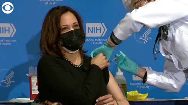 Watch: Vice President Harris Gets 2nd Dose Of COVID-19 Vaccine