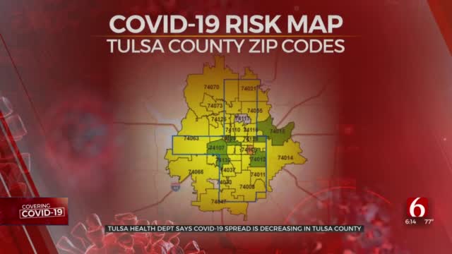Tulsa Health Dept. Says Risk Of COVID-19 Spread Decreasing In Tulsa County