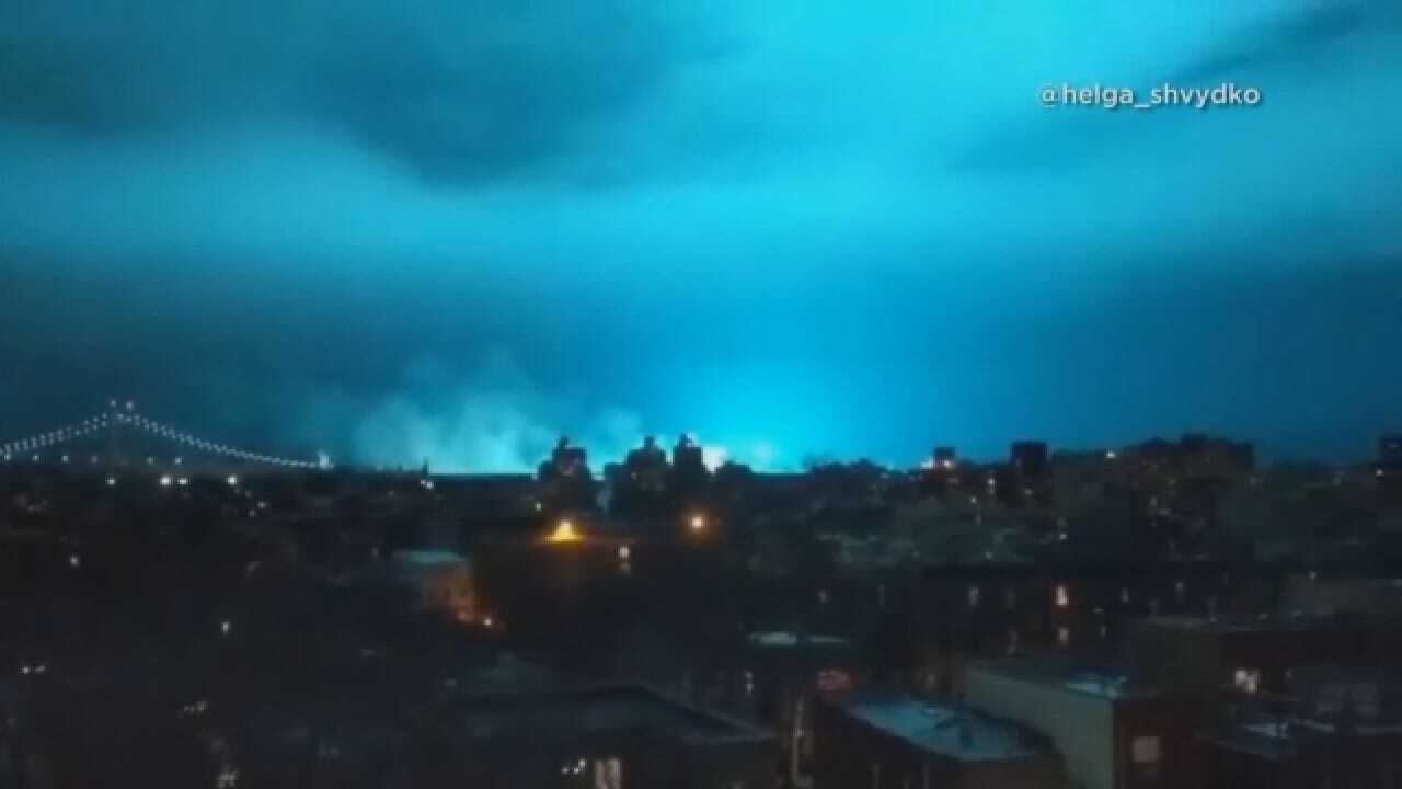 Transformer Explosion At NYC Power Plant Lights Up Night Sky