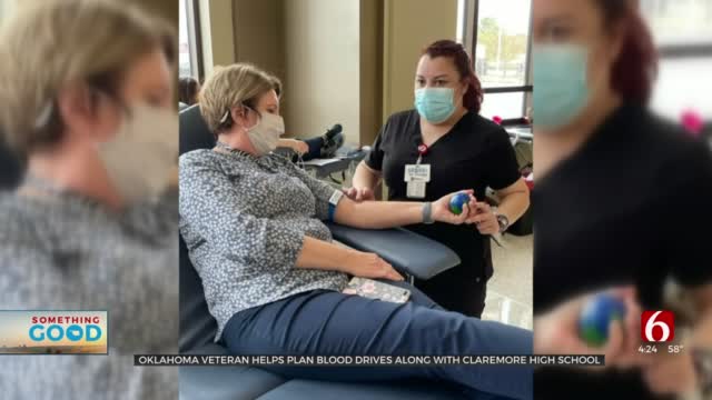 Oklahoma Veteran Continues Helping With Blood Drives While Battling Cancer