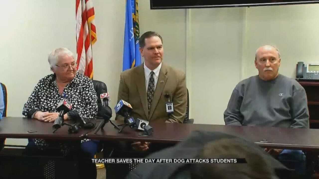 OKC Teacher Tackles Dangerous Dog Attacking Elementary Students