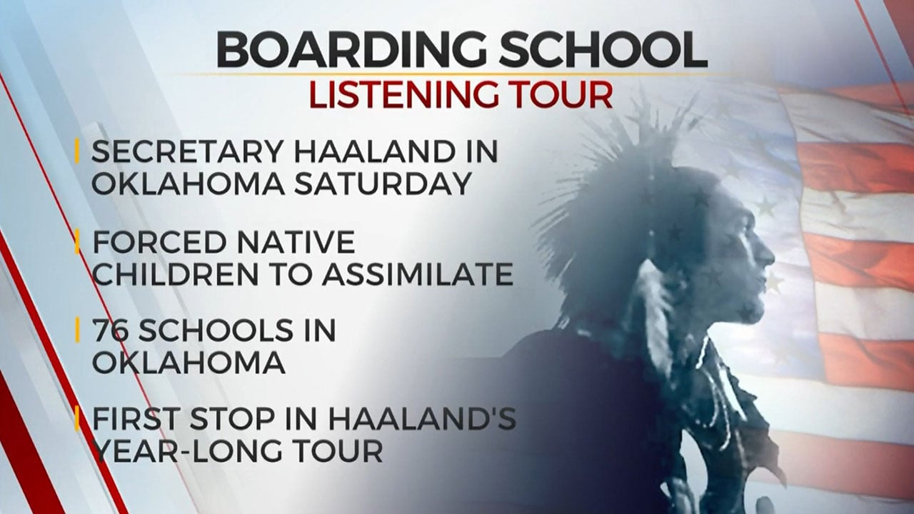 US Secretary Of The Interior Starting Boarding School Listening Tour In Oklahoma