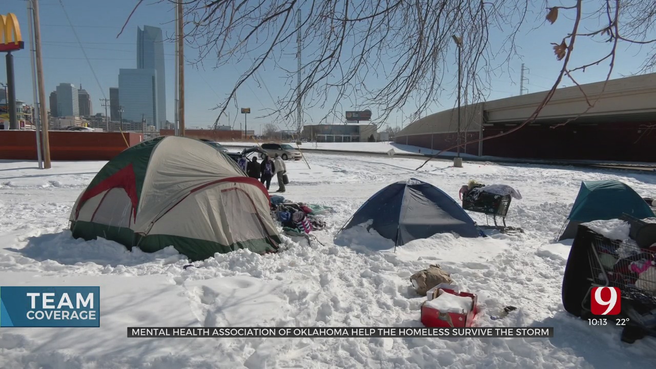 ‘They're Our Neighbors’: Mental Health Advocates Help Oklahoma City’s Homeless Find Shelter During Winter Storm 