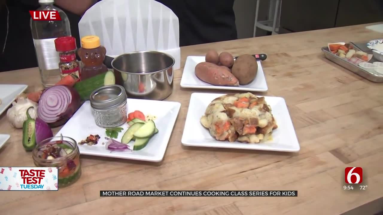 Watch: Mother Road Market Continues Cooking Class Series For Kids 