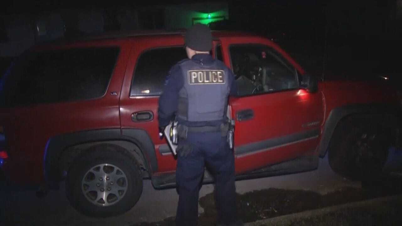WEB EXTRA: Video From Scene Of Tulsa Burglary Ring Arrests