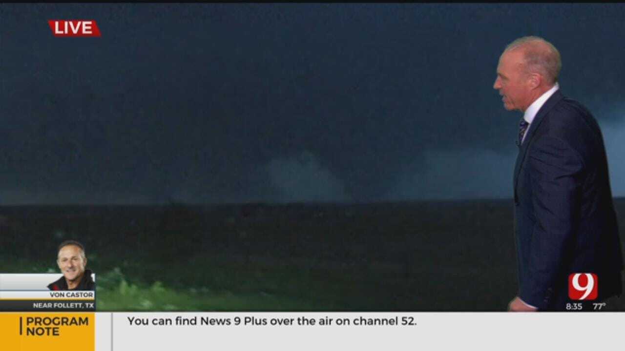 WATCH: Tornado Goes From Funnel To Wedge Live On News 9