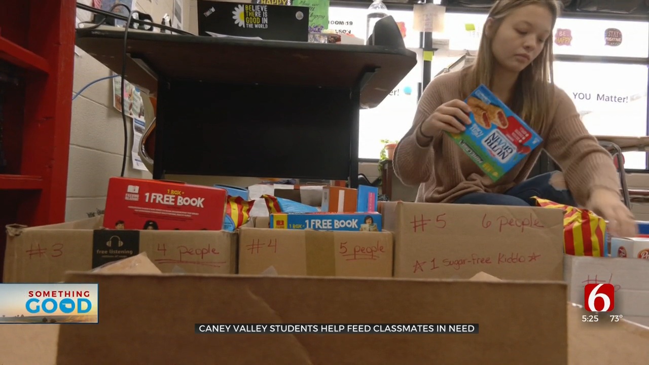 Caney Valley Students Collect Food For Families In Need