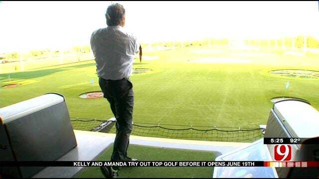 WEB EXTRA: News 9's Kelly Ogle, Amanda Taylor Get Sneak Preview Of Top Golf
