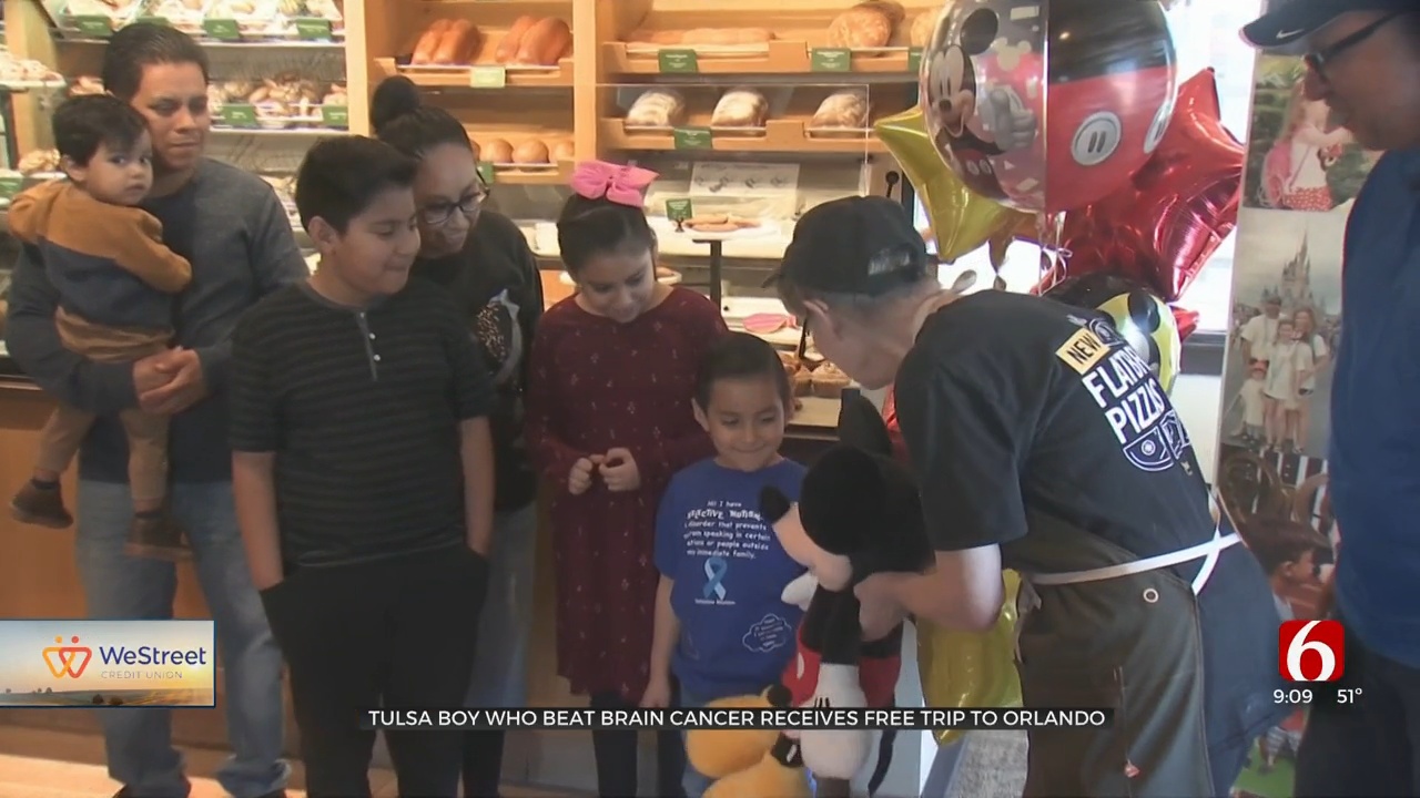 Tulsa Boy Who Beat Brain Cancer Surprised With Free Trip To Orlando