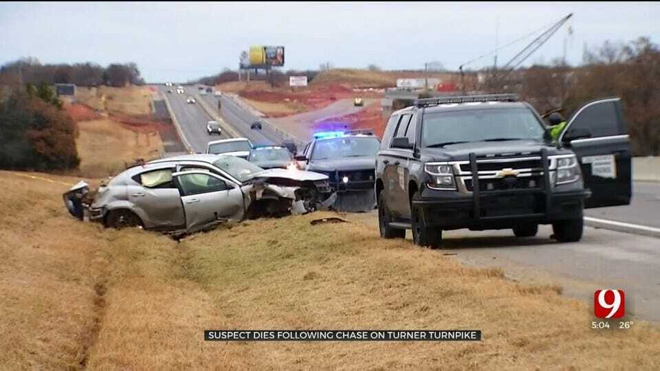 OHP: 1 Dead After Pursuit Ends In Crash On Turner Turnpike Near Chandler