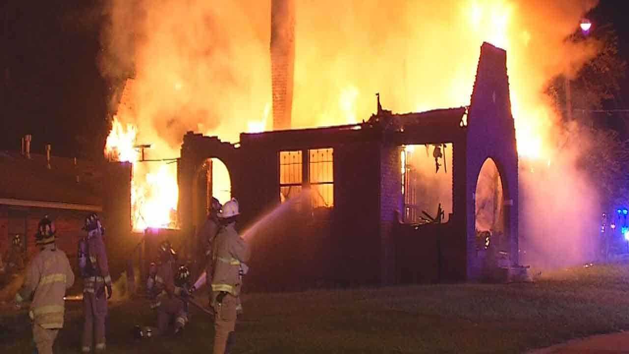 Crews Battle House Fire In Northeast Oklahoma City