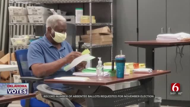Tulsa Co Election Board Says Record Number Of Absentee Ballots Requested 