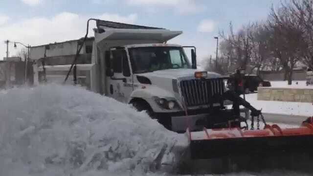WEB EXTRA: Snow Plow Clears The Road