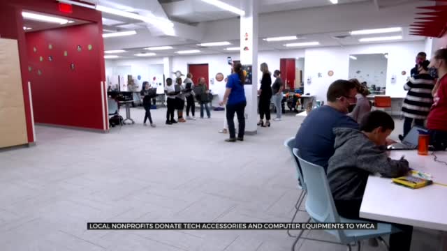 United Way, Bank Of Oklahoma Donate Equipment To Help Students Learning Virtually