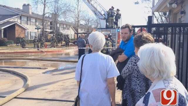 News 9's Jessica Holley Is On The Ground At NW OKC Condo Fire