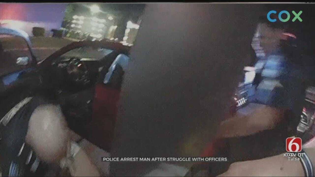 WATCH: Tulsa Police Body Cam Footage Of Man Accused Of Stealing Vehicle