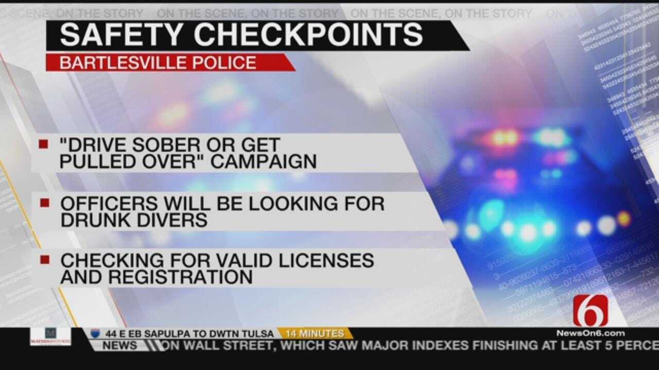 Drive Sober Or Get Pulled Over, Bartlesville Police Warn