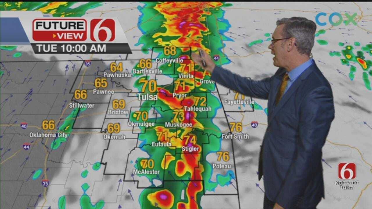 One More Round of Morning Storms For Eastern Oklahoma