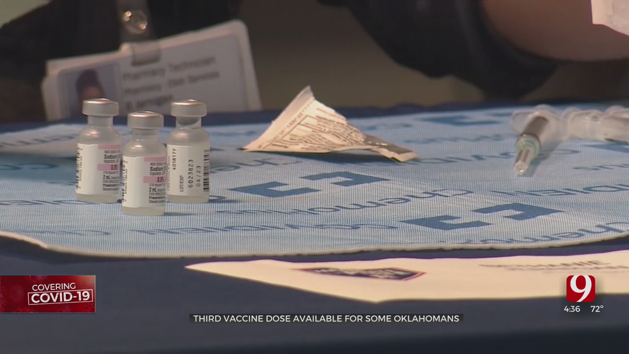 Eligible Oklahomans Begin Receiving Their 3rd COVID-19 Vaccine Shots