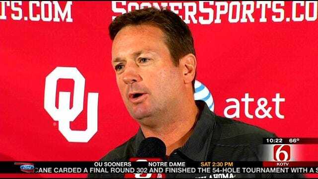 Stoops Downplays Significance Of Notre Dame Contest