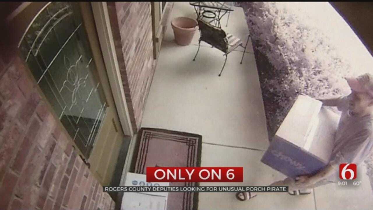 Rogers County Deputies Looking For Unusual Porch Pirate
