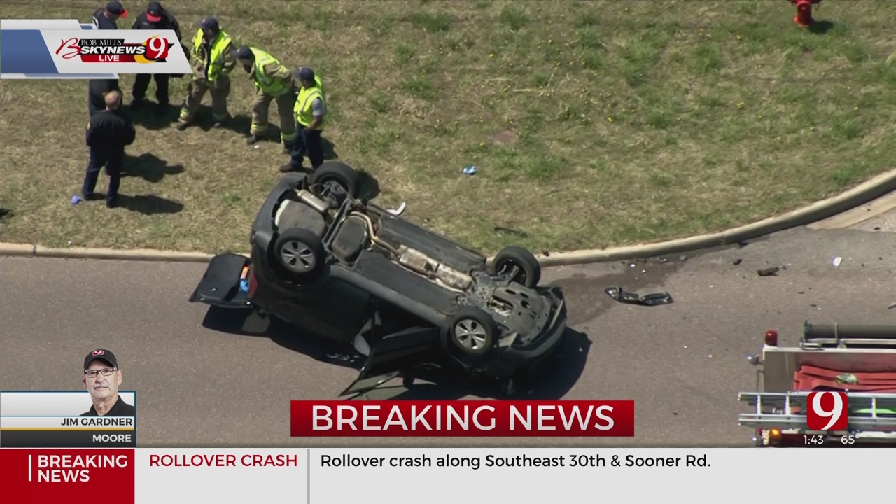 Emergency Crews Responding To Rollover Accident In Moore