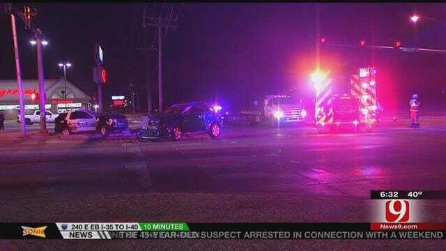 Moore Officer, Civilian Injured In Crash During Pursuit