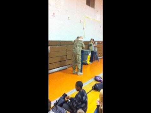 WEB EXTRA: iPhone Video Of Oklahoma National Guard Major Marc Kutz Surprising Wife