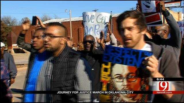 Supporters Gather For 'Journey For Justice' In OKC