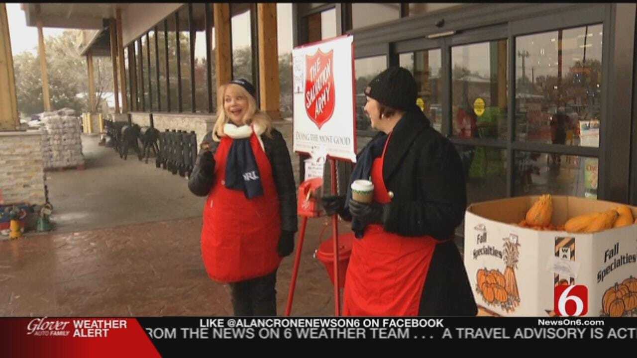 ORU Students, Staff Volunteer At Salvation Army Red Kettle Locations
