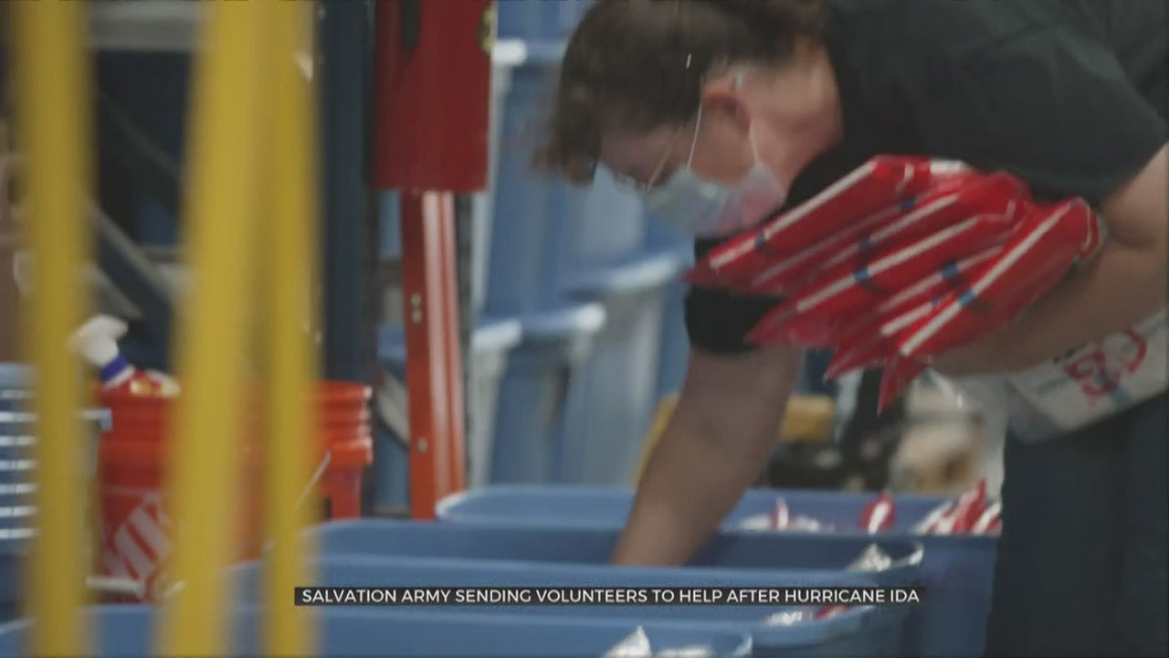 Salvation Army Loads Up And Heads Out To Help Hurricane Ida Victims