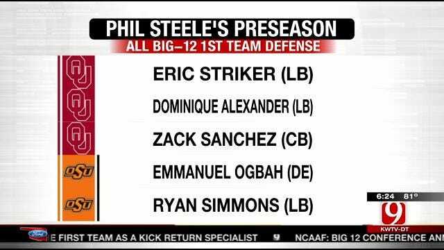 Phil Steele Picks Sooners, Cowboys For Preseason All-Big 12