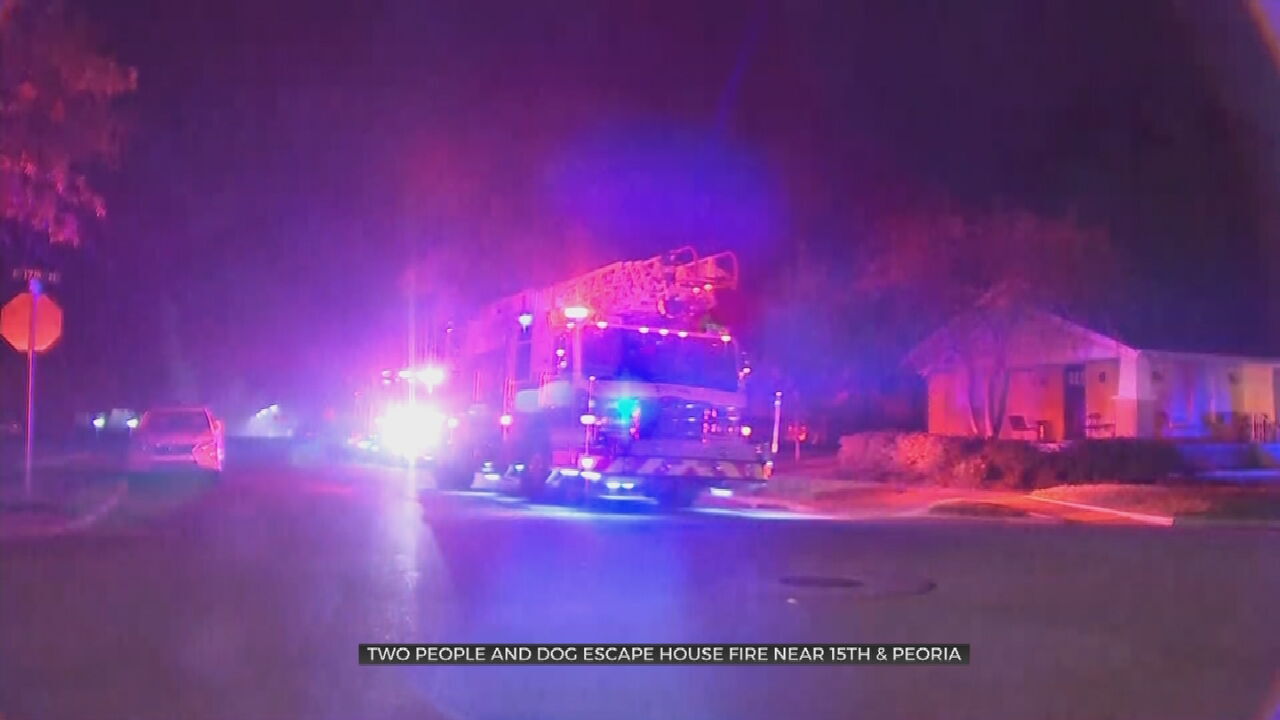 2 People, Dog Escape Overnight House Fire 