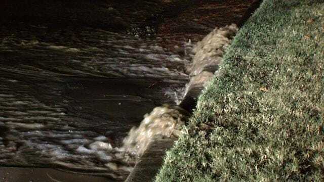 WEB EXTRA: Video Of A Six-Inch Water Line Break At 45th And Joplin