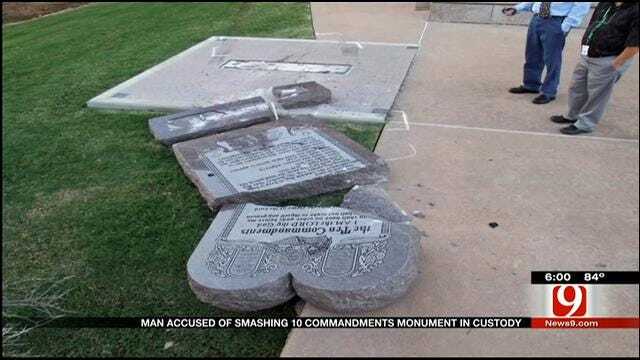 OHP Identifies Man Accused Of Running Over Ten Commandments Monument